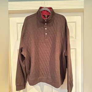 FX/Fusion Quilted Pullover Men’s XXL Brown Snap‎ Closure NWT